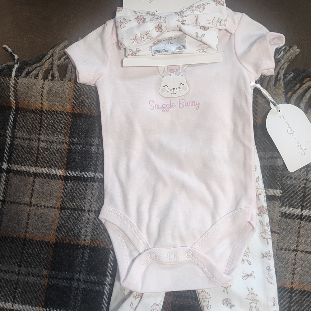 Snuggle Bunny Pink Kids Matching Set